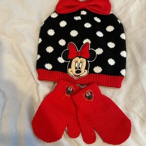 Disney Red and Black Minnie Mouse Hat